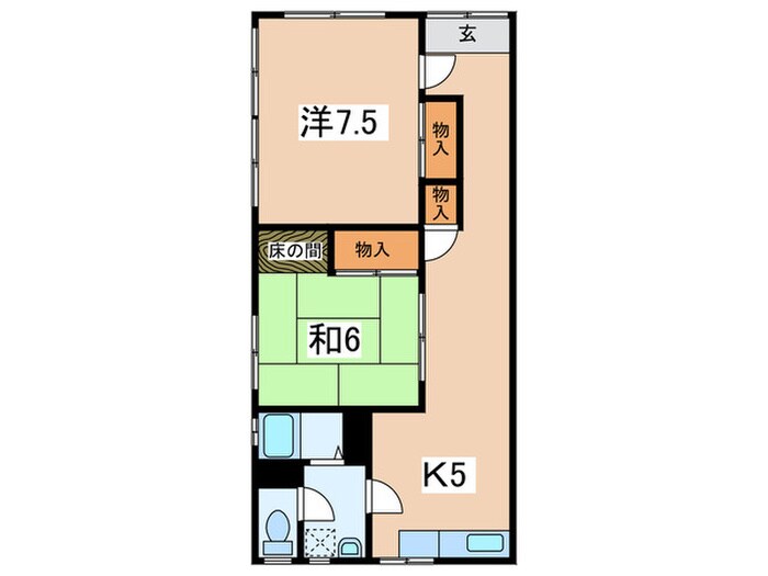 金子マンションの物件間取画像