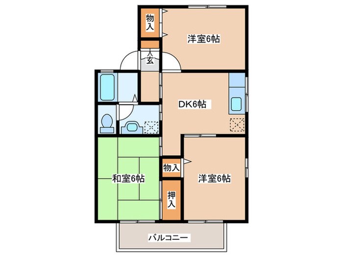 リヴェールⅠの物件間取画像