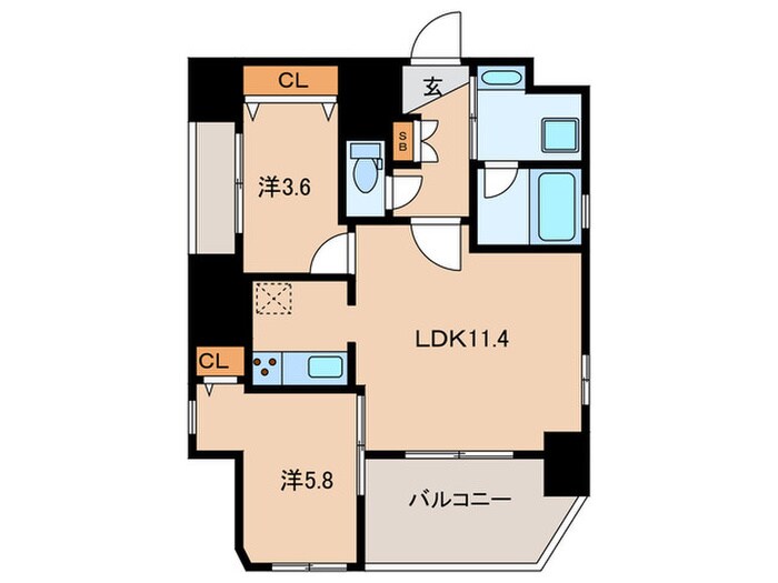 Orisay麻布十番の物件間取画像