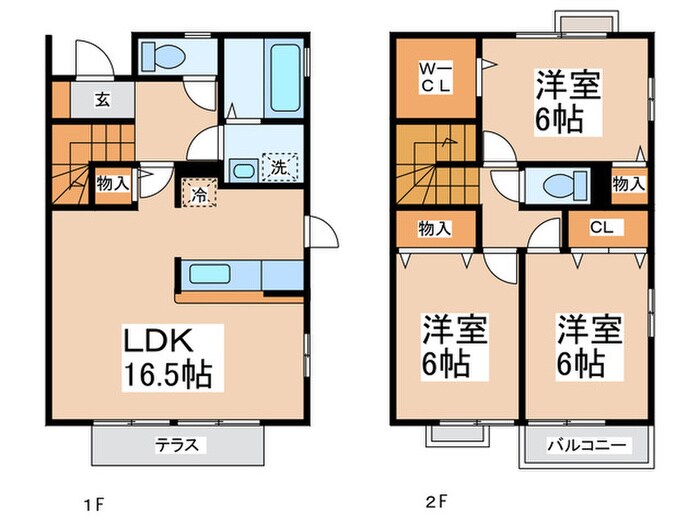 プロイド中央Ｆの物件間取画像