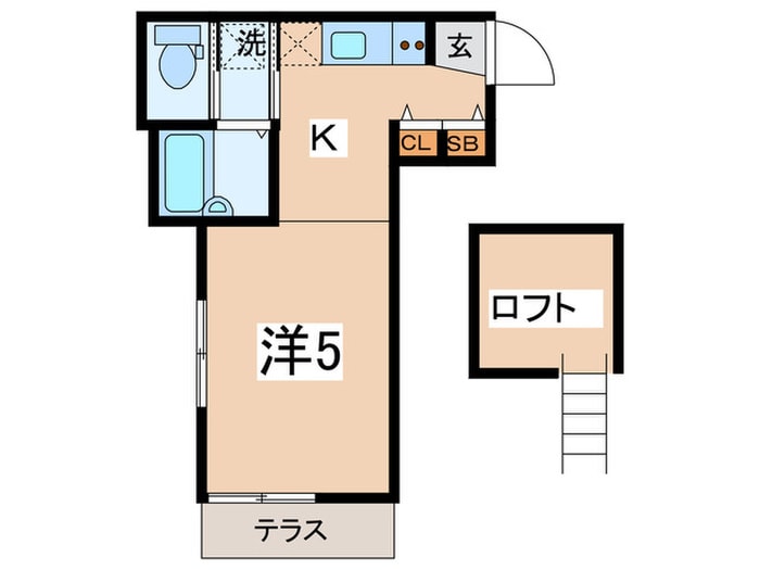 モンステラ三ツ沢の物件間取画像