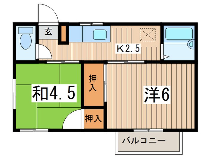 カメリアハウスの物件間取画像