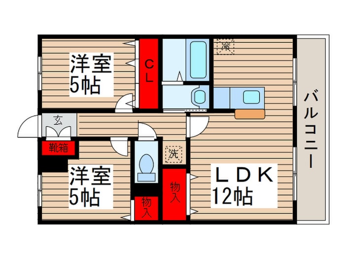 キャトル白山の物件間取画像