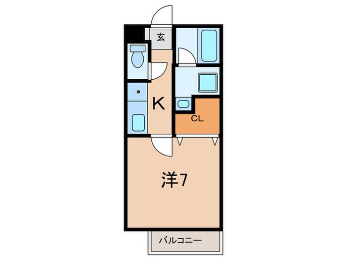 グレース平野104の物件間取画像