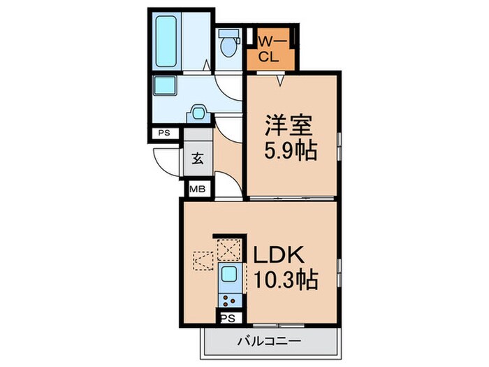 パティオベルの物件間取画像