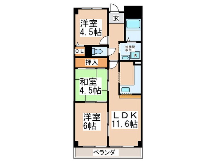 グランド－ルの物件間取画像