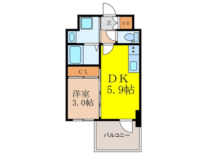 ｾﾚﾆﾃ新大阪ｸﾞﾗﾝﾃﾞ ｼｭｯﾄﾞの物件間取画像