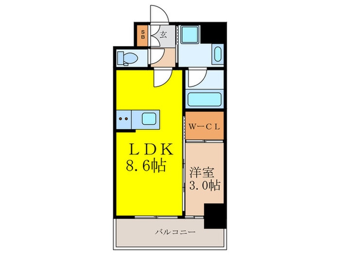 ｾﾚﾆﾃ新大阪ｸﾞﾗﾝﾃﾞ ｼｭｯﾄﾞの物件間取画像