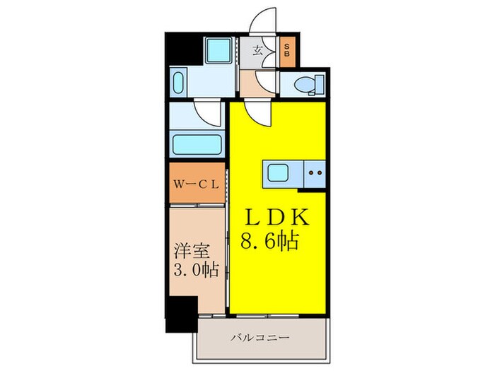 ｾﾚﾆﾃ新大阪ｸﾞﾗﾝﾃﾞ ｼｭｯﾄﾞの物件間取画像