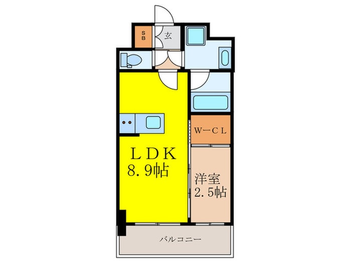 ｾﾚﾆﾃ新大阪ｸﾞﾗﾝﾃﾞ ｼｭｯﾄﾞの物件間取画像