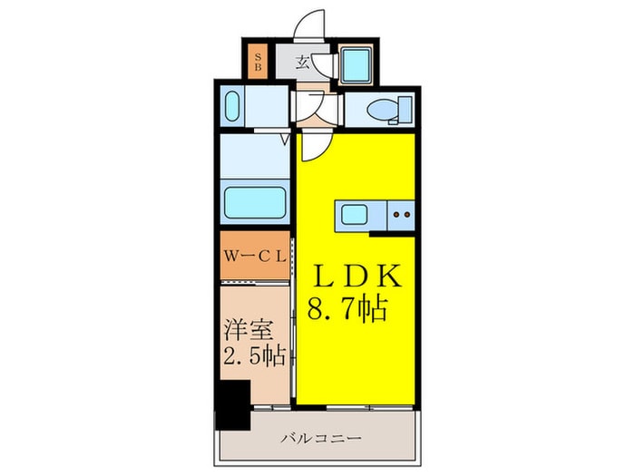 ｾﾚﾆﾃ新大阪ｸﾞﾗﾝﾃﾞ ﾐﾘｭｰの物件間取画像