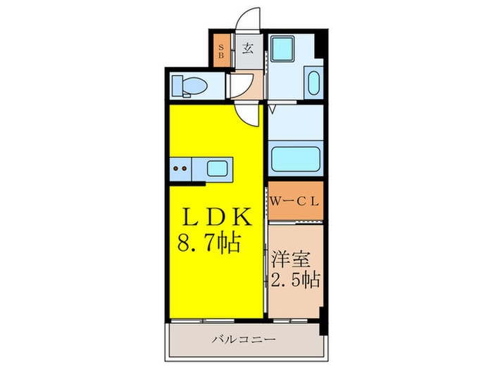 ｾﾚﾆﾃ新大阪ｸﾞﾗﾝﾃﾞ ﾐﾘｭｰの物件間取画像