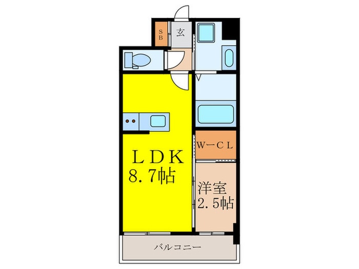 ｾﾚﾆﾃ新大阪ｸﾞﾗﾝﾃﾞ ﾐﾘｭｰの物件間取画像