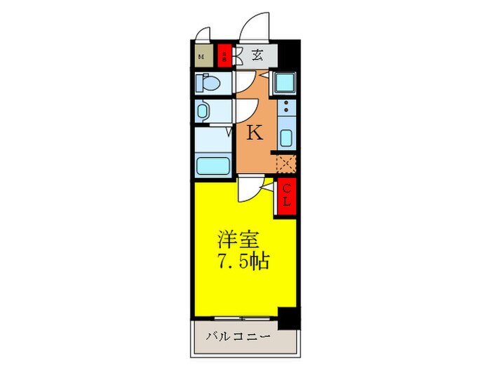 S-RESIDENCE江坂Eminenceの物件間取画像