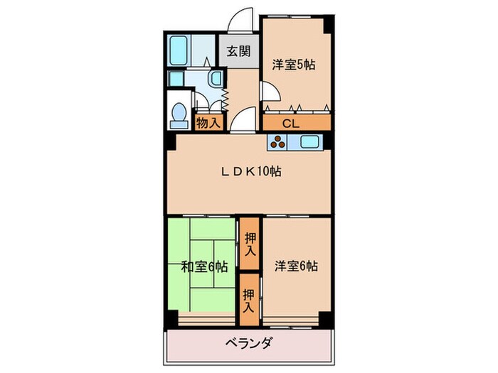 うえほんまちﾊｲﾊｲﾀｳﾝ(1118)の物件間取画像