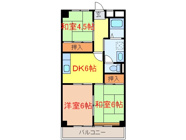 カーサ・ベイジュの物件間取画像