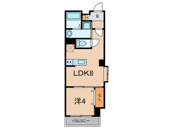 エカルラート青谷の物件間取画像