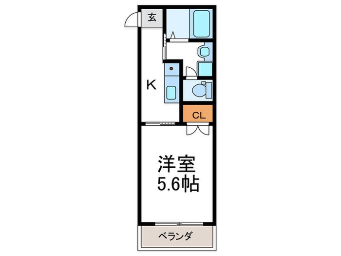 ＳＫハイツ８号館の物件間取画像