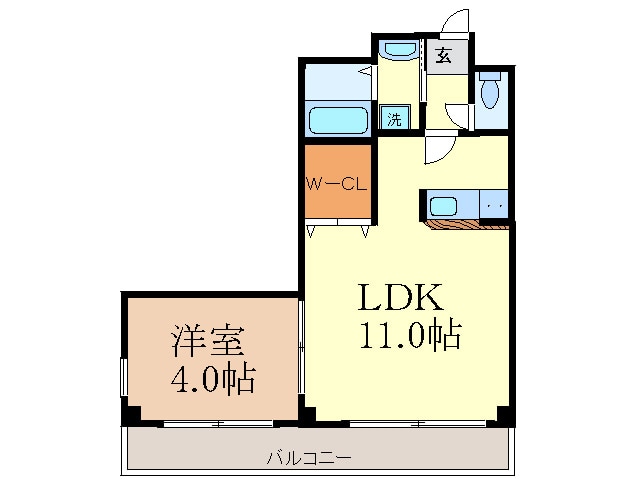 アンプル－ルフェ－ル江坂の物件間取画像