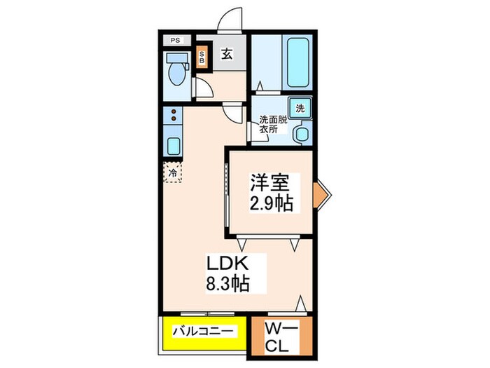 REGIES清荒神Ⅰの物件間取画像