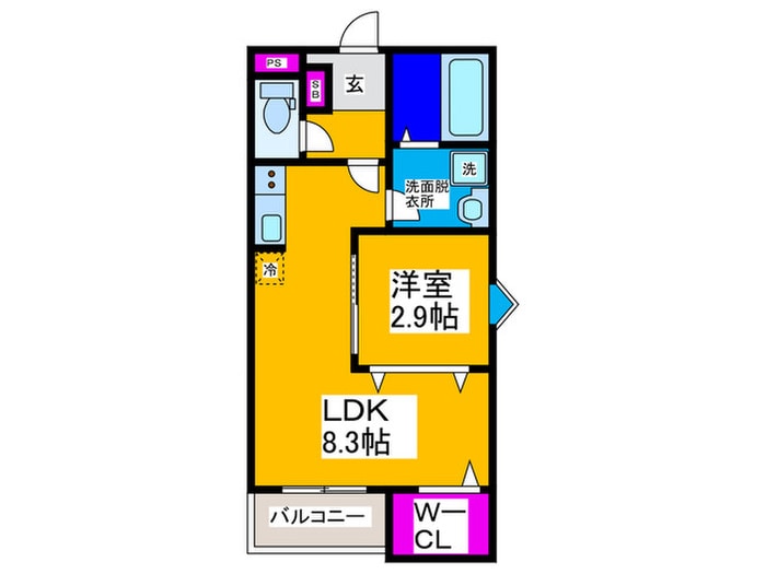 REGIES清荒神Ⅰの物件間取画像