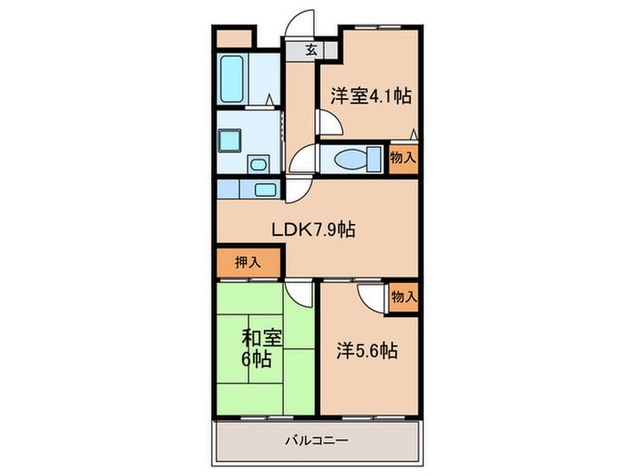 ファミ－ル永田の物件間取画像