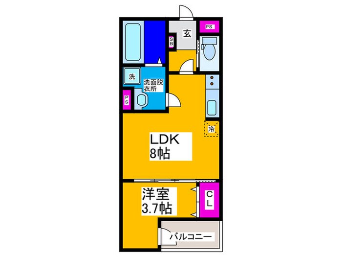 REGIES清荒神Ⅱの物件間取画像