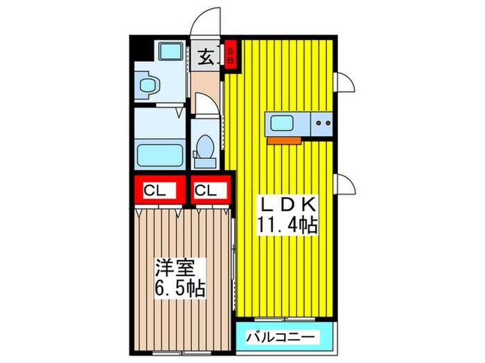 ブラン　ドミール　イーストの物件間取画像