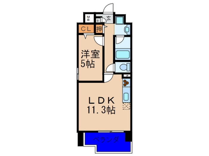 海老江サンライズの物件間取画像