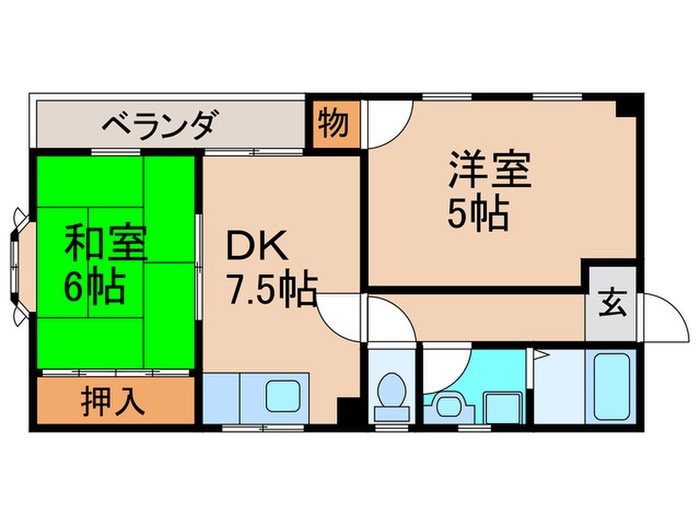 メゾン・ド・シモ－ヌの物件間取画像