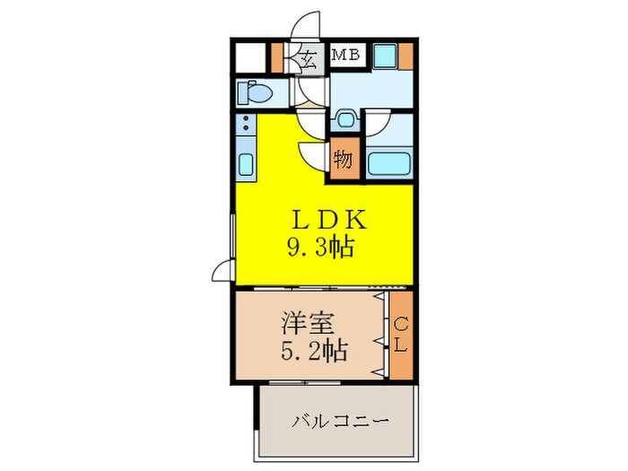 スプランディッド三国Ⅰの物件間取画像