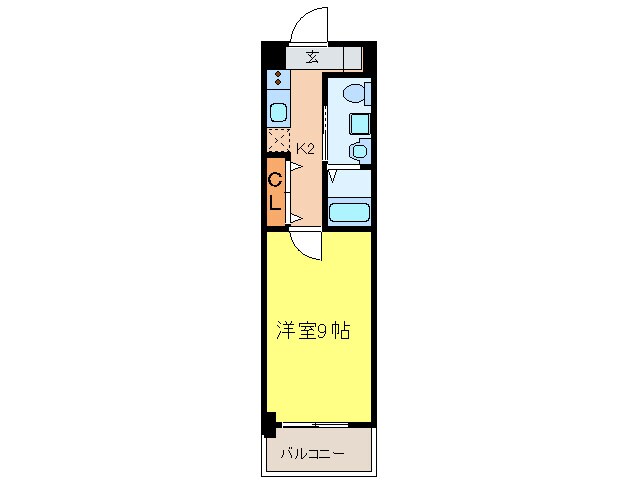 ベルエアー江上の物件間取画像