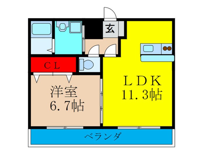 カリ－ナ東淡路の物件間取画像