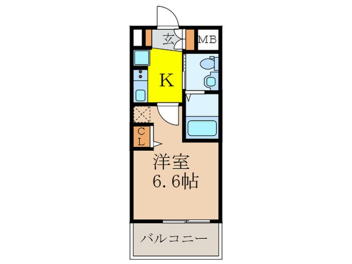 ｴｽﾃﾑｺｰﾄ新大阪Ⅸｸﾞﾗﾝﾌﾞﾗｲﾄ(1110)の物件間取画像