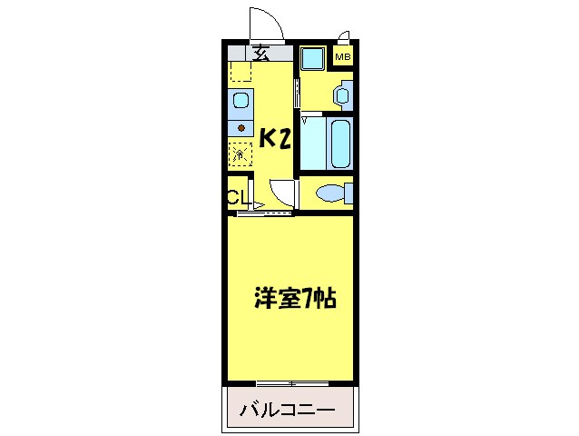 カ－ライル堺市駅前の物件間取画像