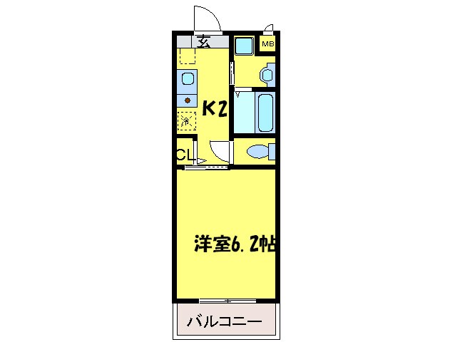 カ－ライル堺市駅前の物件間取画像