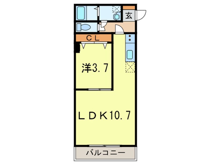 ジュネス甲東伍番館の物件間取画像
