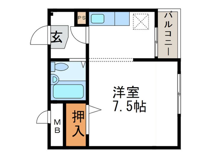 メゾンあぶのの物件間取画像