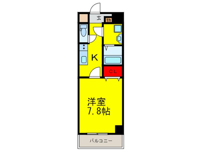 トレノーヴェ南巽の物件間取画像