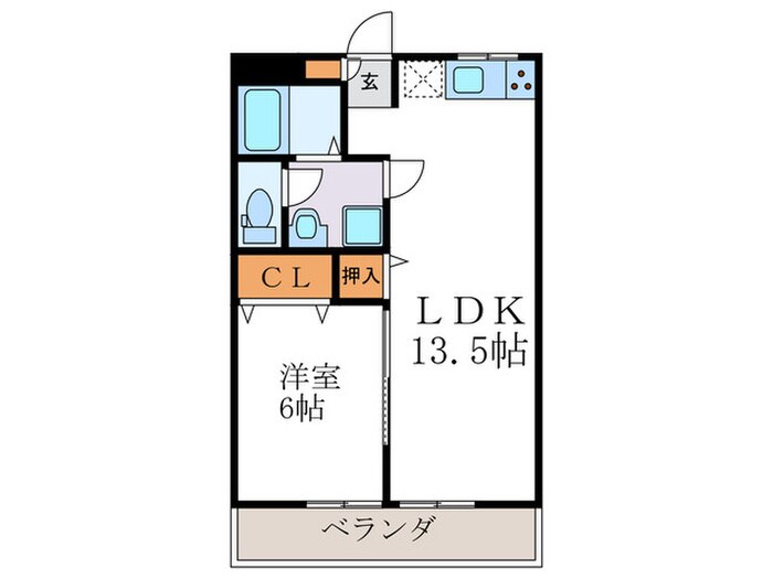 クローバーハイツの物件間取画像