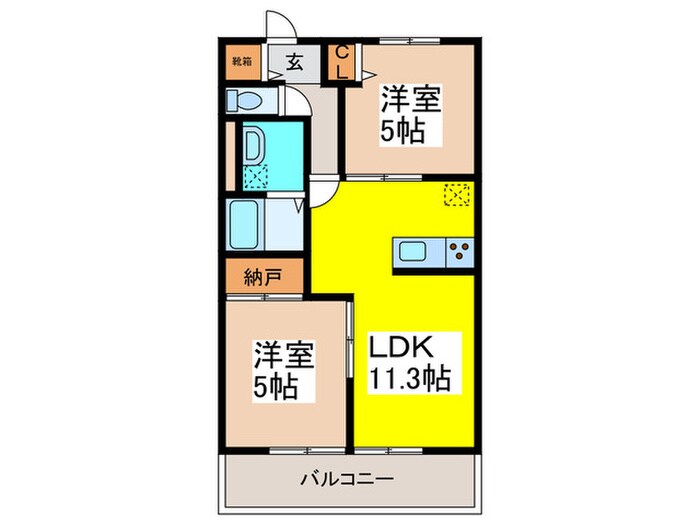 ハイムメゾン平野北の物件間取画像