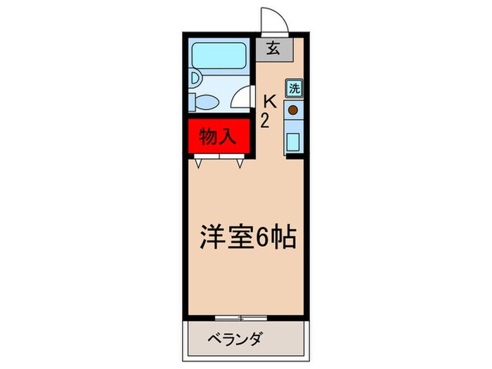 レイクハイツの物件間取画像