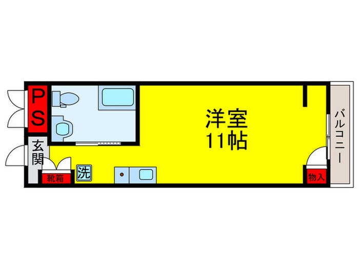 ピアスアパートの物件間取画像