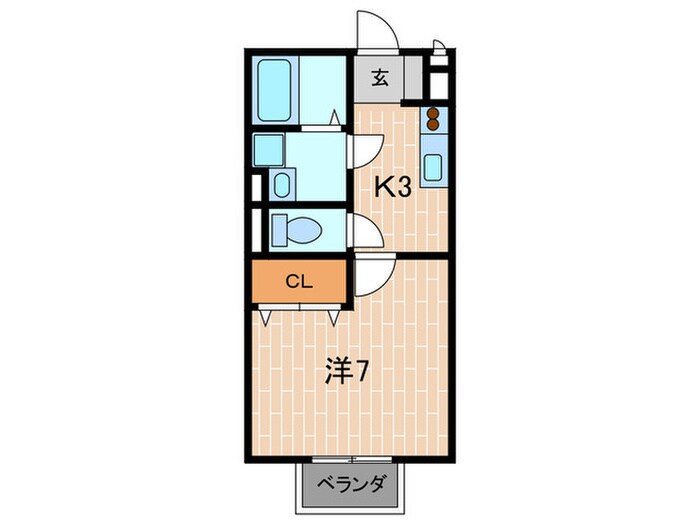 クレ－ルＡ棟の物件間取画像