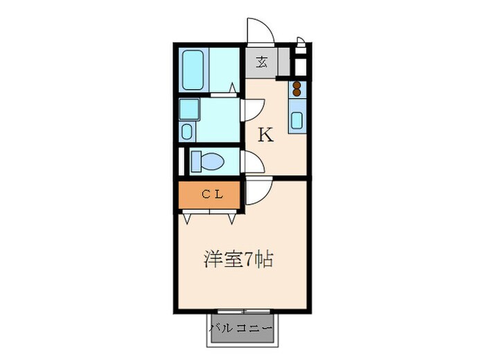 クレ－ルＢ棟の物件間取画像