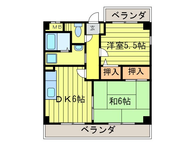 グランディ－ルシャト－の物件間取画像