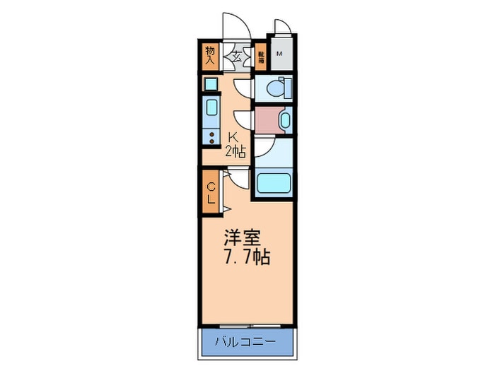 Mid Court Umekitaの物件間取画像