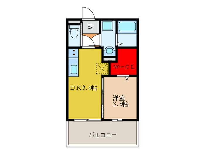 プレミール御幸の物件間取画像