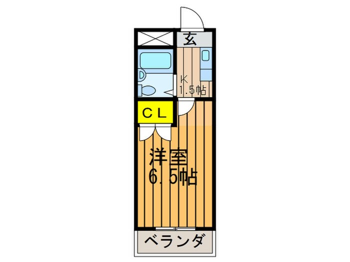 ベルメゾン６番館の物件間取画像