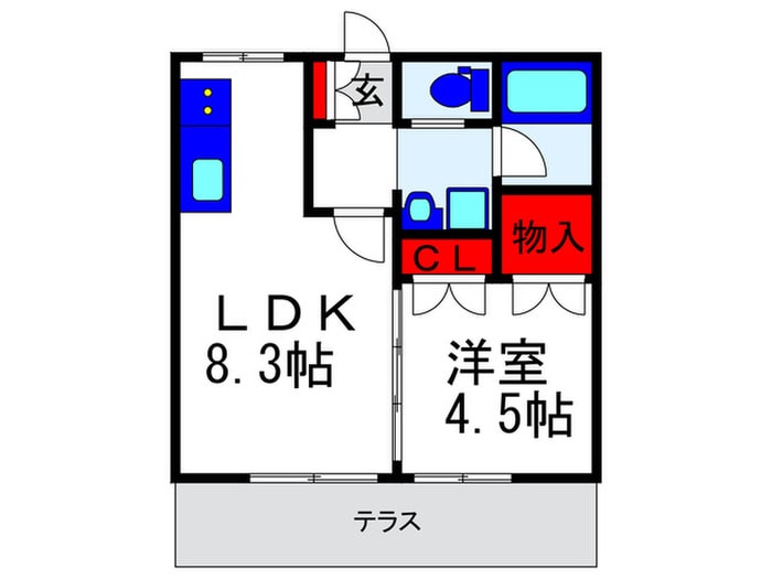 曽根グリーンハイツの物件間取画像